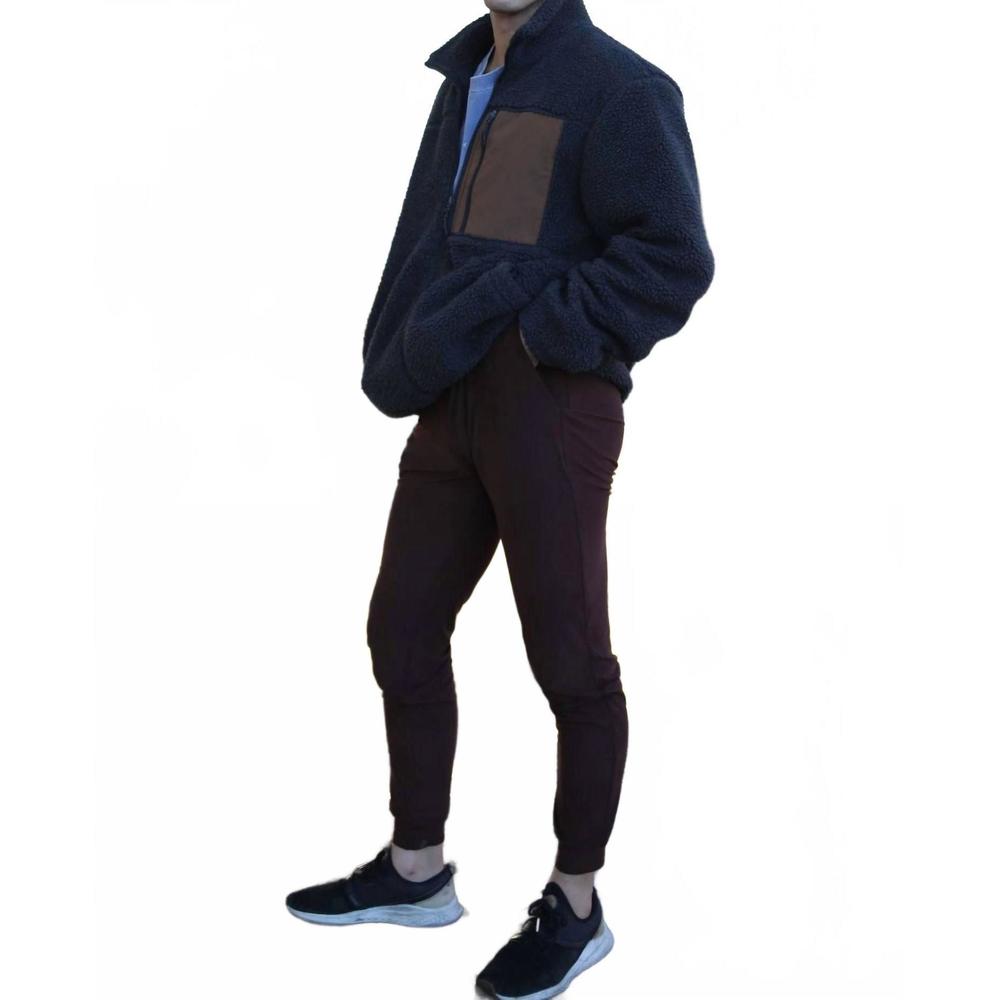 NEW WOLVEN four-way stretch jogger pants in chai